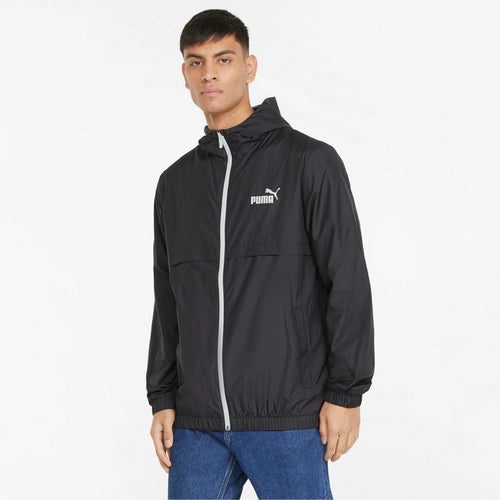 Puma Essentials Solid Windjacke – Schwarz/Weiß - Footkorner