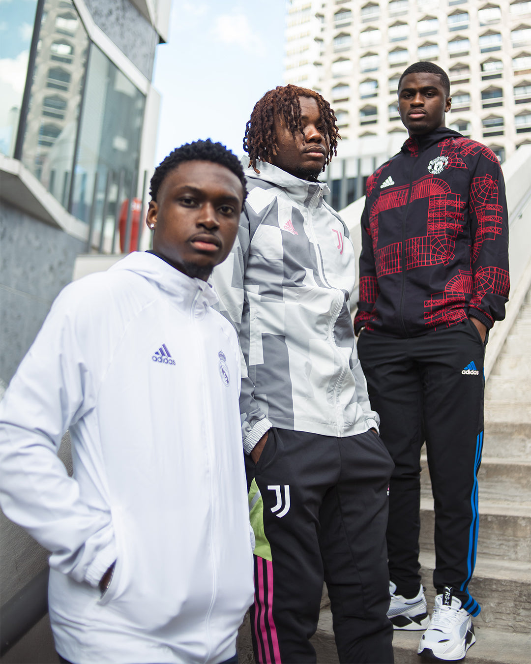 FootkornerReal Madrid Windbreaker Jacket - White/Blue