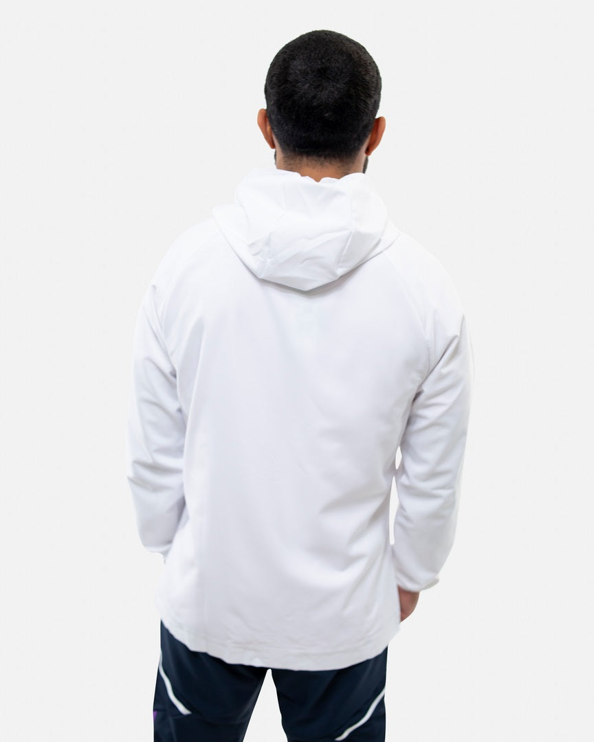 FootkornerReal Madrid Windbreaker Jacket - White/Blue