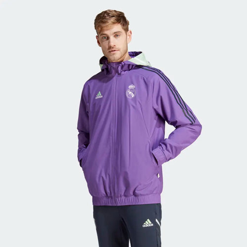 Veste Coupe-Vent Real Madrid - Violet - Footkorner