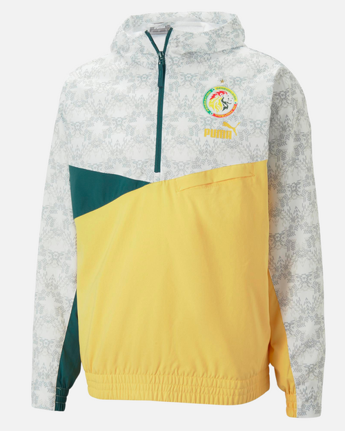 Veste Coupe-Vent Sénégal - Blanc/Vert/Jaune - Footkorner