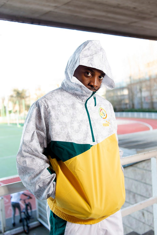 Veste Coupe-Vent Sénégal - Blanc/Vert/Jaune - Footkorner