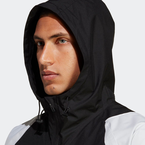 Tiro 23 Windbreaker Jacket - White/Black/Yellow - Footkorner