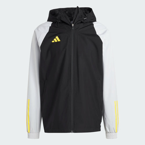 Tiro 23 Windbreaker Jacket - White/Black/Yellow - Footkorner
