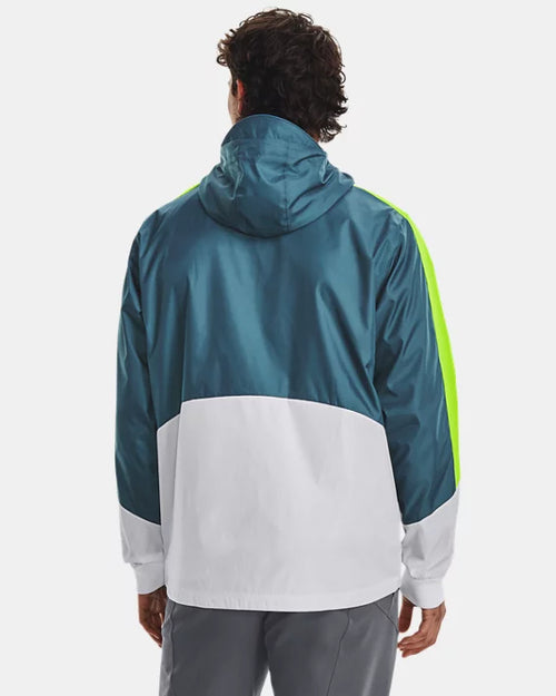 Chaqueta cortavientos Under Armour Running Legacy - Gris/Azul/Verde - Footkorner