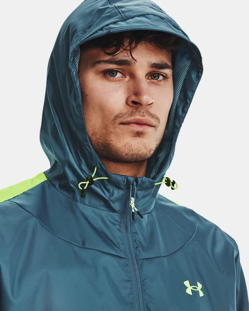 Chaqueta cortavientos Under Armour Running Legacy - Gris/Azul/Verde - Footkorner
