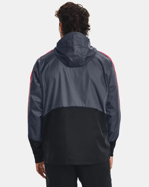 Veste Coupe-Vent Under Armour Running Legacy - Noir/Gris/Rouge - Footkorner
