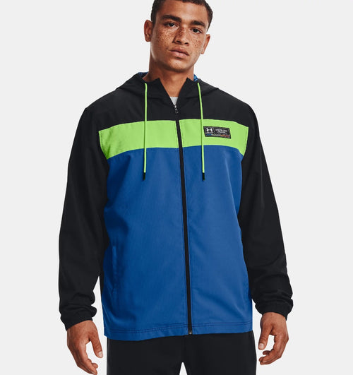 Under Armour Sportstyle Chroma Windjacke – Schwarz/Blau/Grün - Footkorner