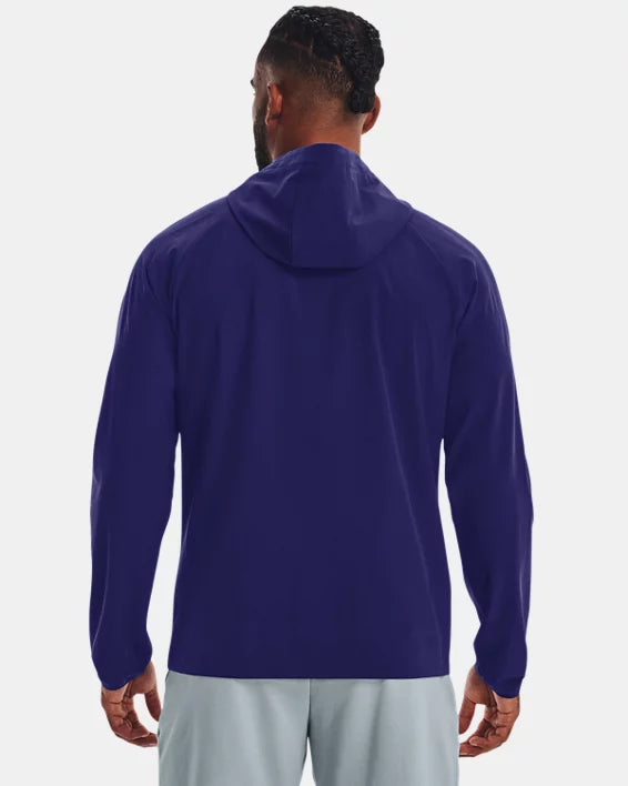 FootkornerUnder Armour Running Stretch Woven Windbreaker Jacket - Blue