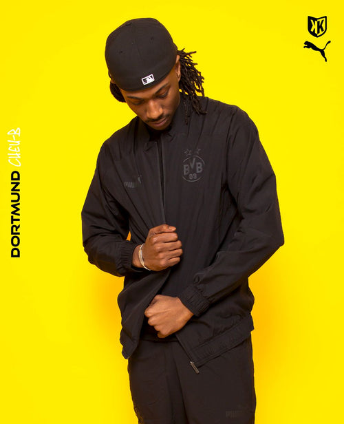 Chaqueta de chándal Dortmund - Negro - Footkorner