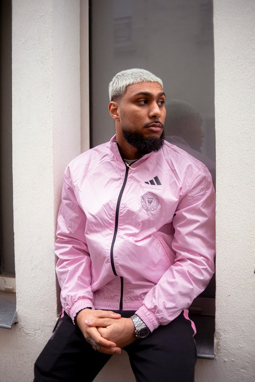 Veste de survêtement Inter Miami Anthem - Noir/Rose - Footkorner