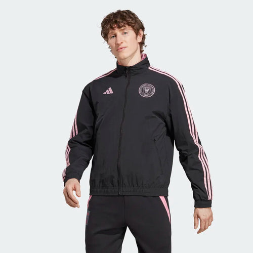 Veste de survêtement Inter Miami Anthem - Noir/Rose - Footkorner