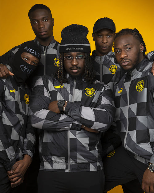 Manchester City 2022/2023 Trainingsjacke – Schwarz/Grau/Gelb - Footkorner