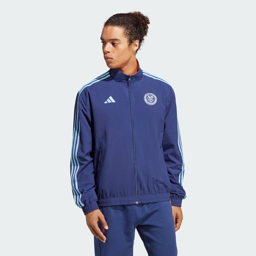 New York City FC Tracksuit Jacket - Blue/Orange - Footkorner