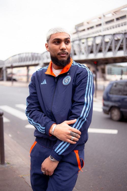 New York City FC Tracksuit Jacket - Blue/Orange - Footkorner