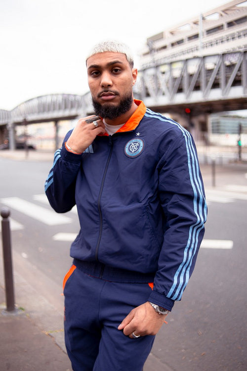 New York City FC Tracksuit Jacket - Blue/Orange - Footkorner
