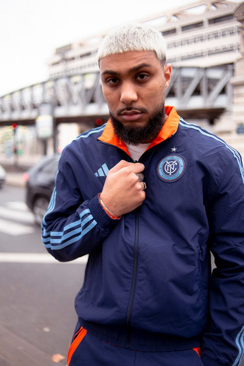 New York City FC Tracksuit Jacket - Blue/Orange - Footkorner