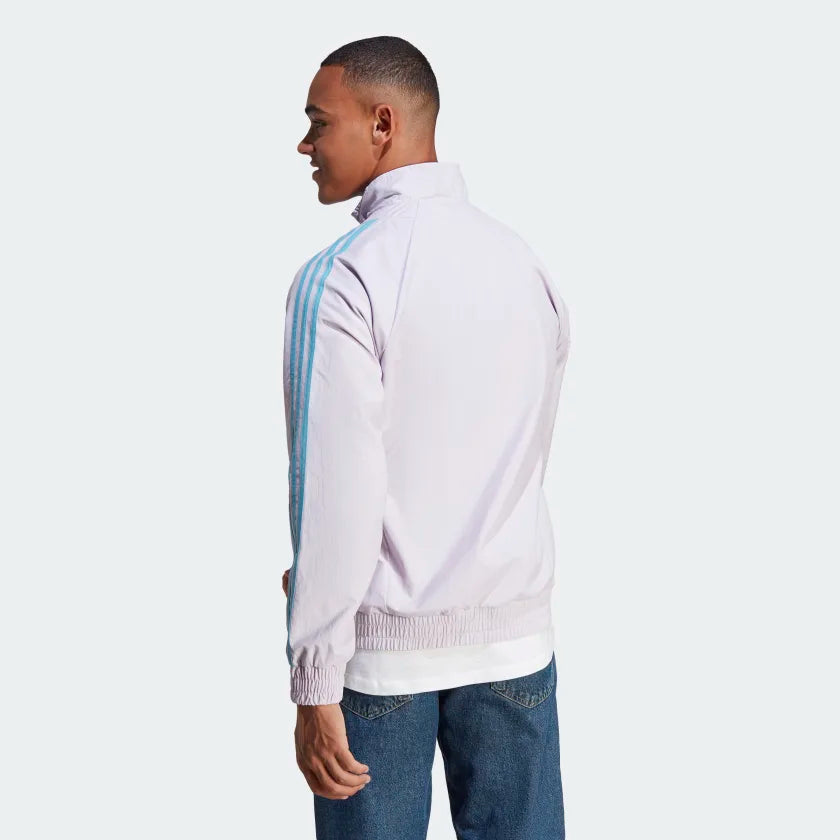 FootkornerAdidas Tiro Canvas Jacket - Mauve/Blue