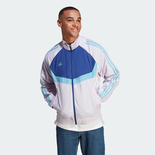 Adidas Tiro Canvas Jacket - Mauve/Blue - Footkorner