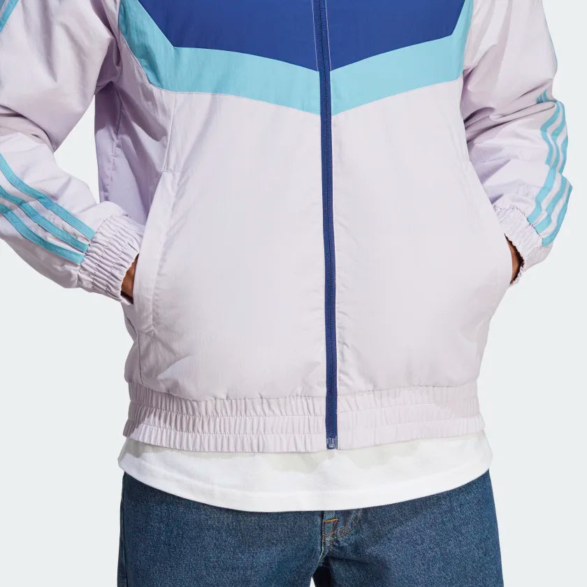 FootkornerAdidas Tiro Canvas Jacket - Mauve/Blue