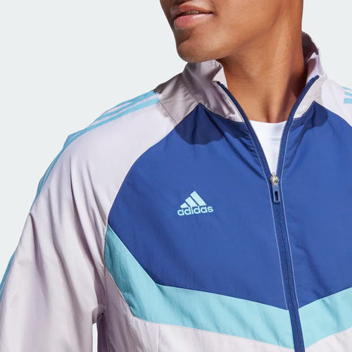 Adidas Tiro Canvas Jacket - Mauve/Blue - Footkorner