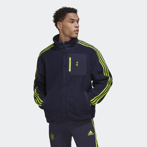 Giacca da allenamento del Manchester United - Blu/Giallo - Footkorner