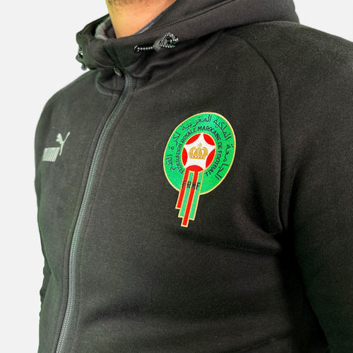 Veste d'entrainement Maroc 2022/2023 - Noir - Footkorner