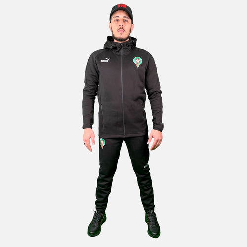 Veste d'entrainement Maroc 2022/2023 - Noir - Footkorner