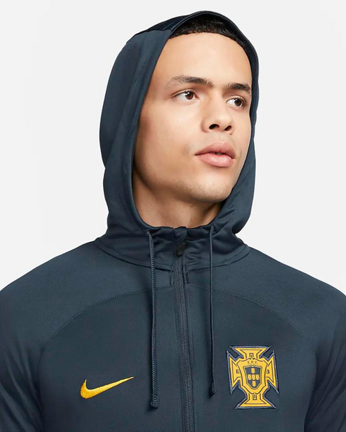 Portugal Strike Tracksuit - Blue/Gold - Footkorner