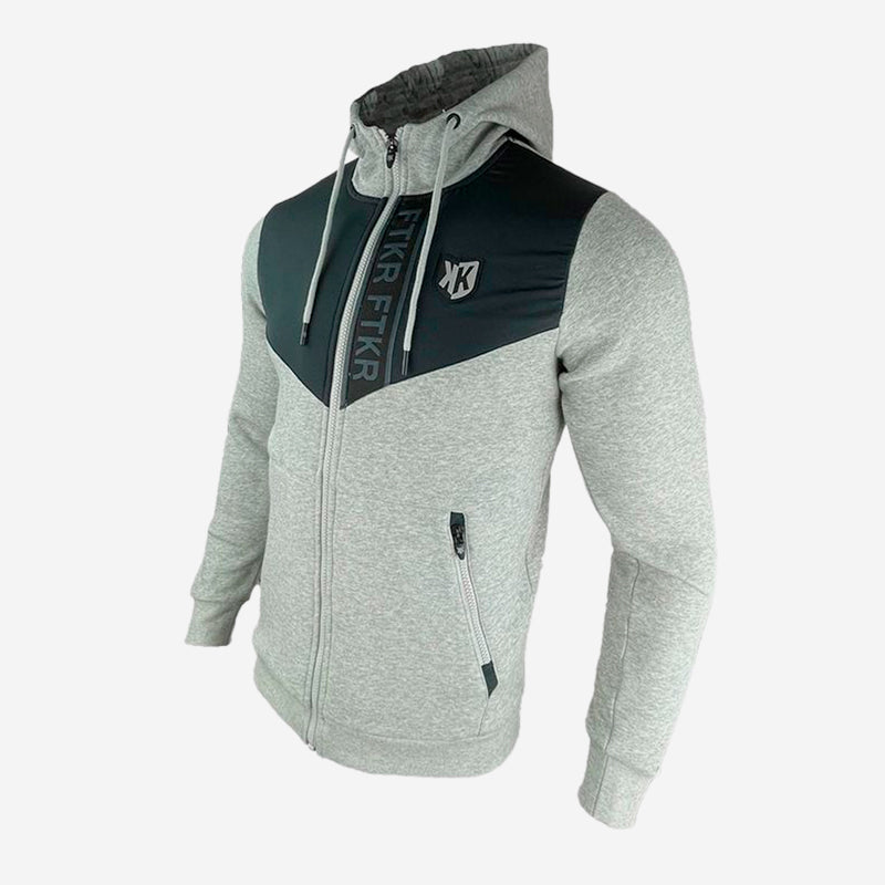 FTKR Fleece Hooded Jacket - Gray 