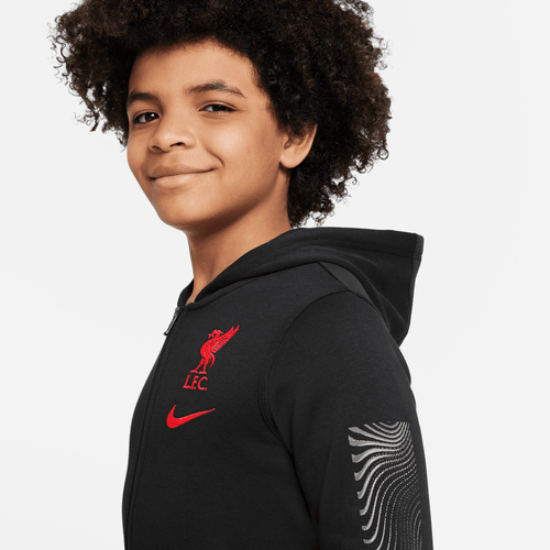 Giacca Liverpool Junior 2022/2023 - Nera/Rossa - Footkorner