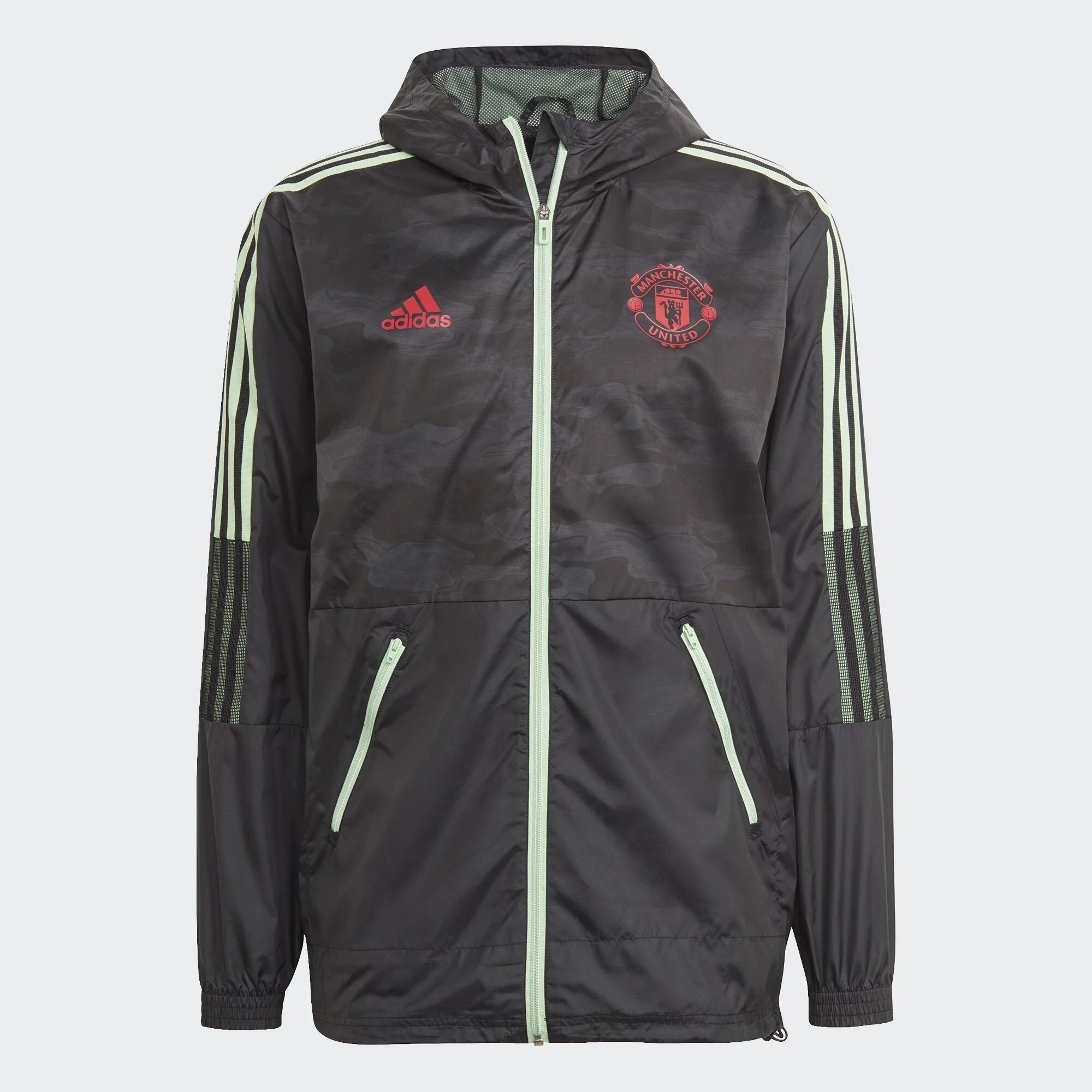 FootkornerManchester United Pastel Pack Windjacke 2021 – Schwarz/Grün