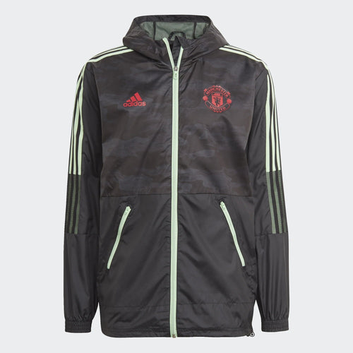 Manchester United Pastel Pack Windjacke 2021 – Schwarz/Grün - Footkorner