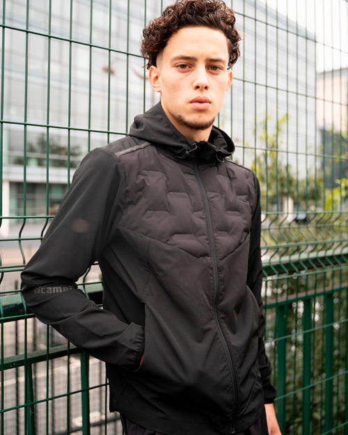 Giacca imbottita Scampia Running Niro - Nero - Footkorner