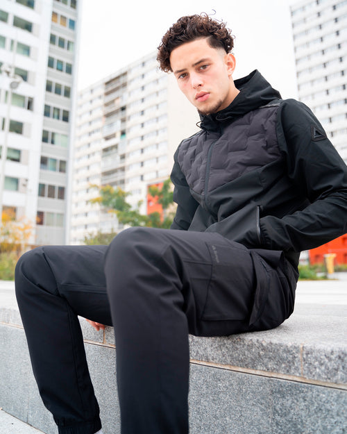 Giacca imbottita Scampia Running Niro - Nero - Footkorner
