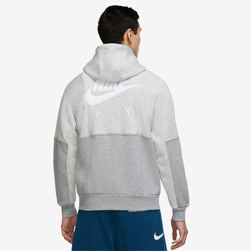 Veste capuche Nike Air fleece - Gris/Blanc - Footkorner
