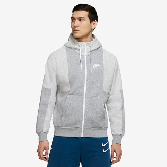FootkornerVeste capuche Nike Air fleece - Gris/Blanc