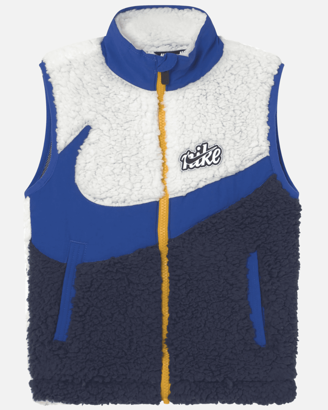 Gilet Nike Sherpa Bambini - Bianco/Blu