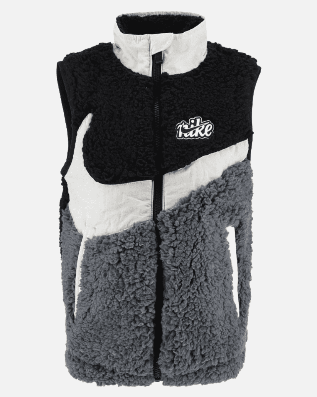 Veste Nike Sherpa Vest Enfant - Noir/Gris