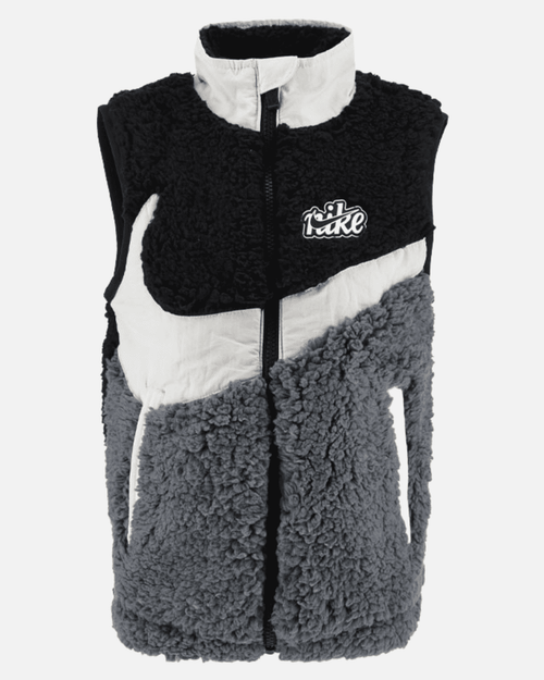 Gilet Nike Sherpa Bambini - Nero/Grigio - Footkorner