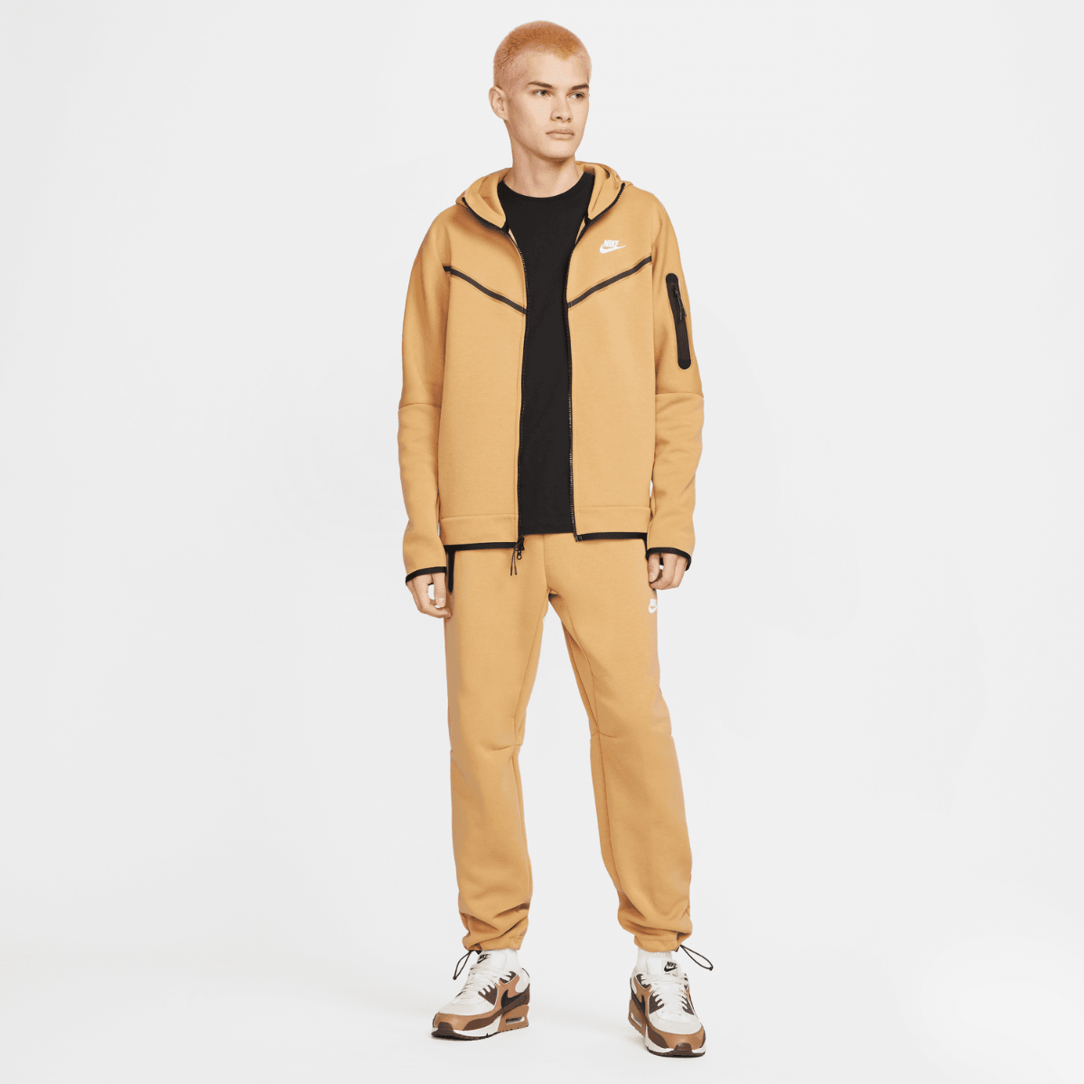 FootkornerVeste Nike Tech Fleece - Beige/Noir