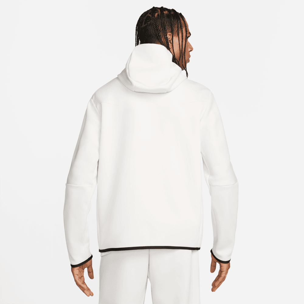 Nike Tech Fleece Jacke – Weiß/Schwarz