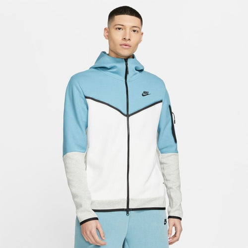 Nike Tech Fleece Jacke – Blau/Weiß - Footkorner