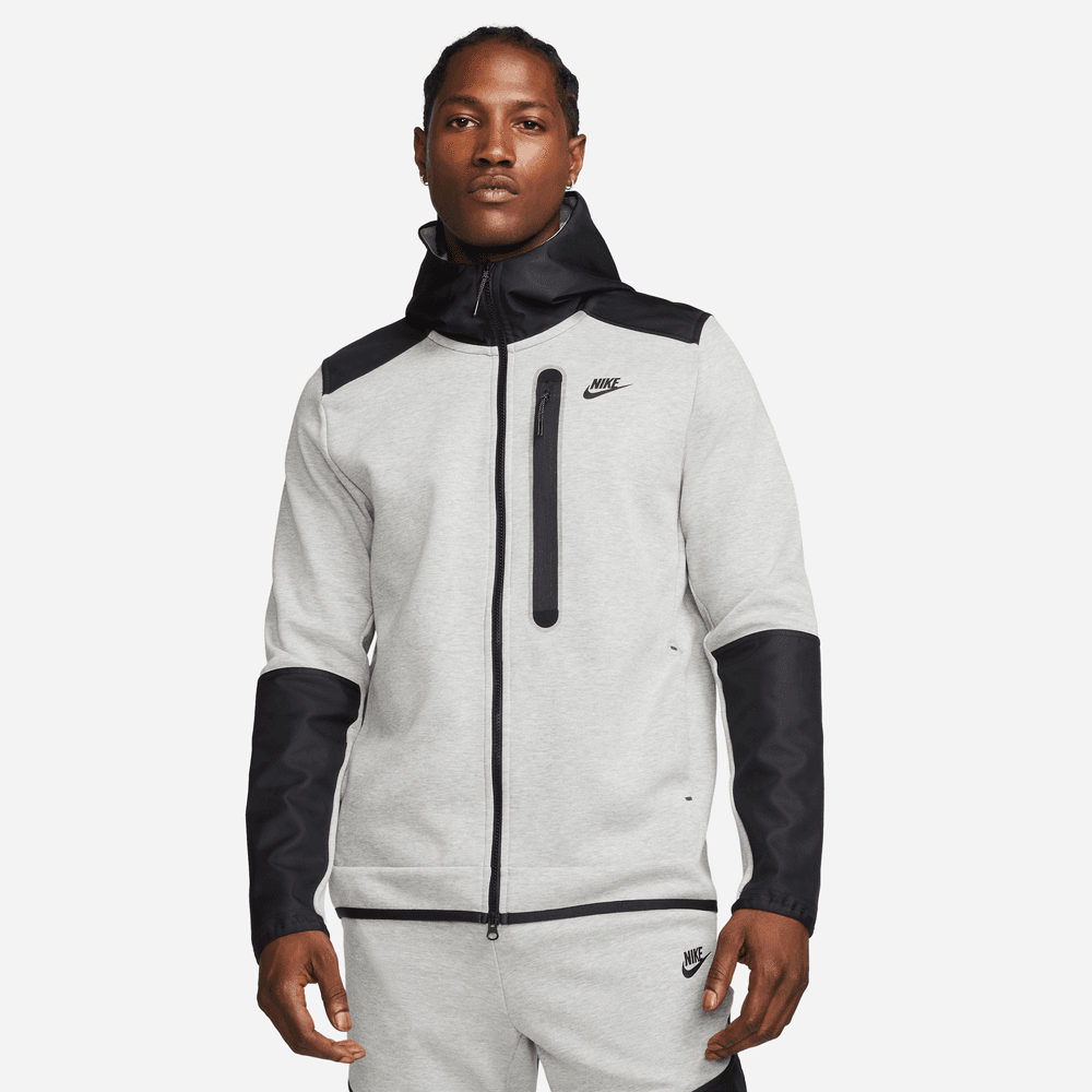 Nike Tech Fleece Jacke – Grau/Schwarz