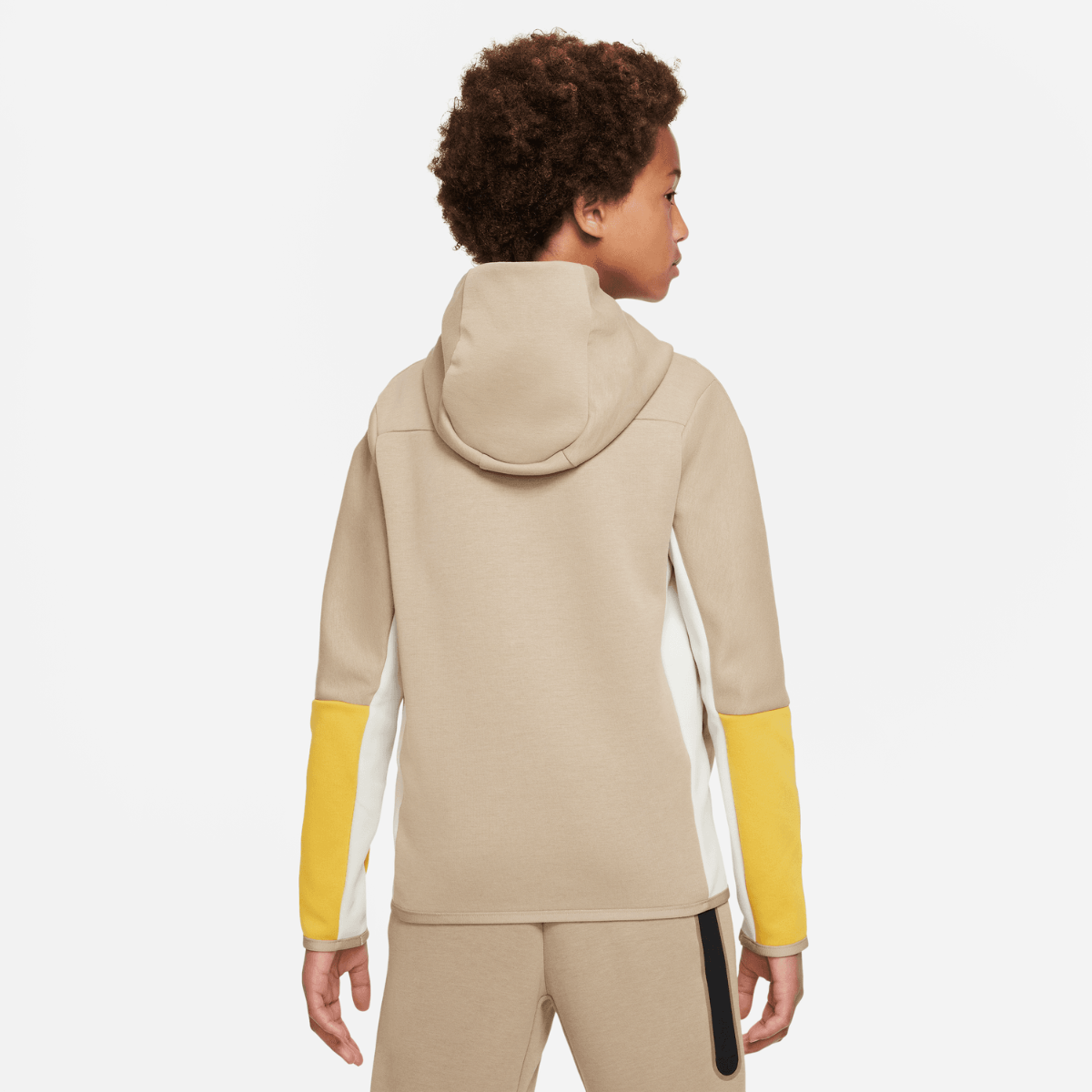 Chaqueta Nike Tech Fleece Junior - Beige/Blanco/Amarillo