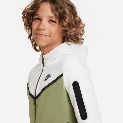 Veste Nike Tech Fleece Junior - Kaki/Blanc/Noir - Footkorner