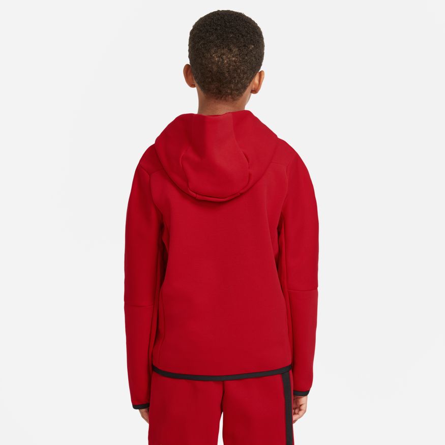 Nike Tech Fleece Junior Jacket - Red/Black