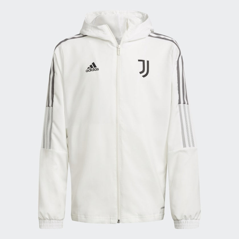 Juventus Junior Presentation Jacket 2021/2022 - White/Grey 