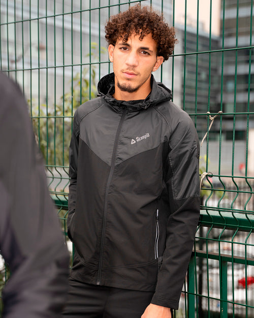 Chaqueta Scampia Running Strada - Negro - Footkorner