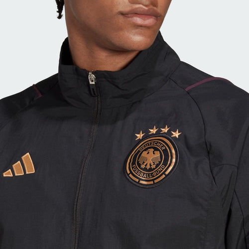Giacca della tuta Germania 2022 - Nera/Oro - Footkorner